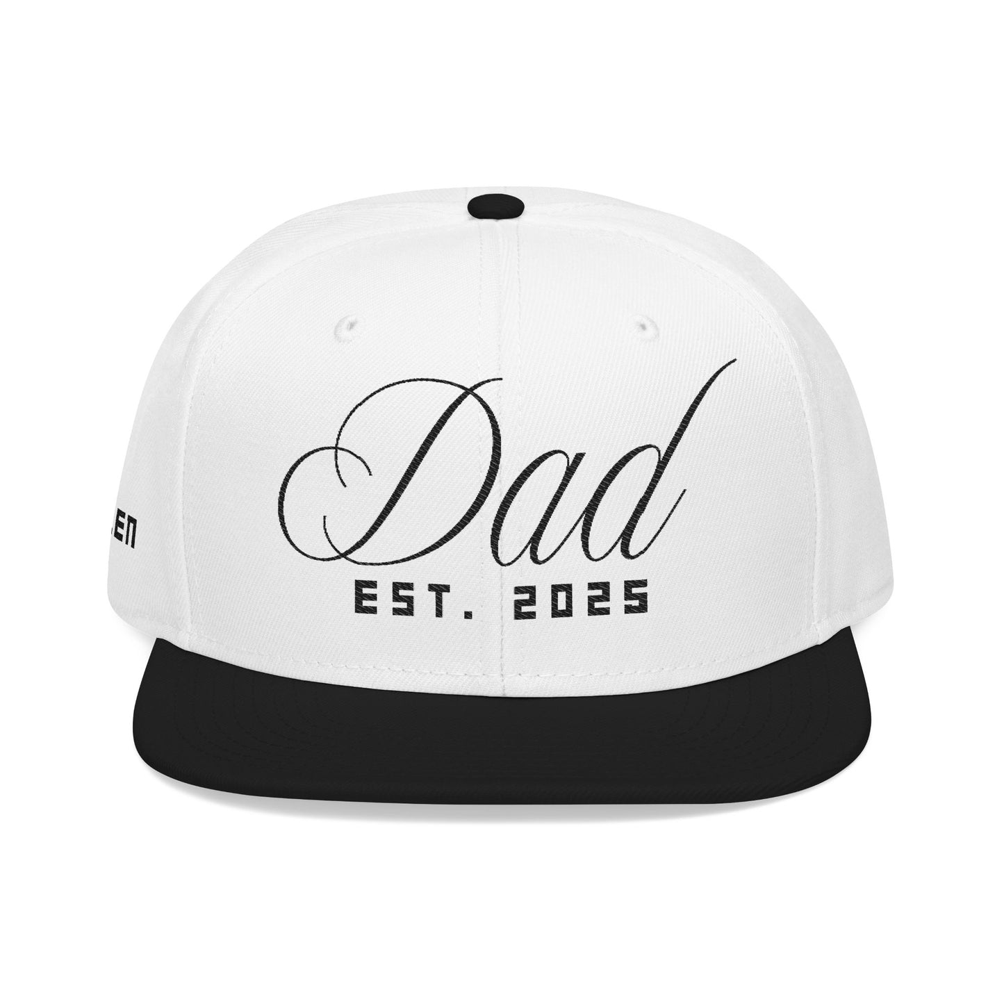 Dad Snapback Hat - Custom Embroidered 'Dad' EST. , Custom Father's Day Gift