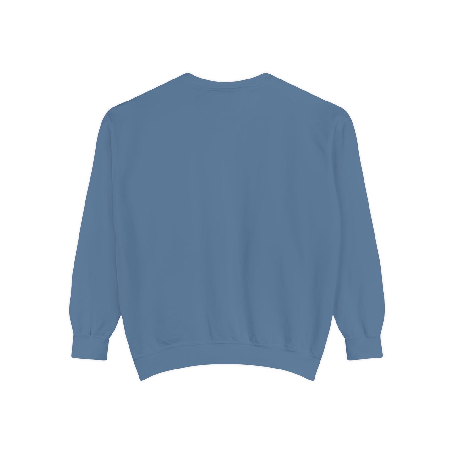 Screen Printed Design Mother's Day Crewneck Sweatshirt with Custom Printed Birth Flowers - Unisex Garment-Dyed Style- Multiple Colors