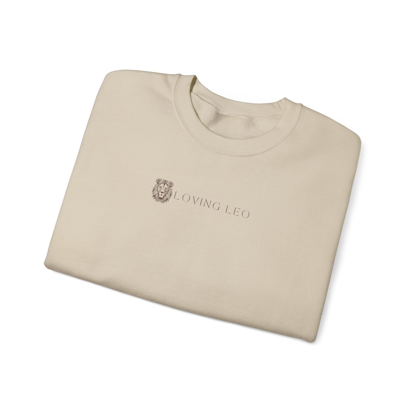 Adult Loving Leo Unisex Crewneck Sweatshirt - Stand Firm Forever Design