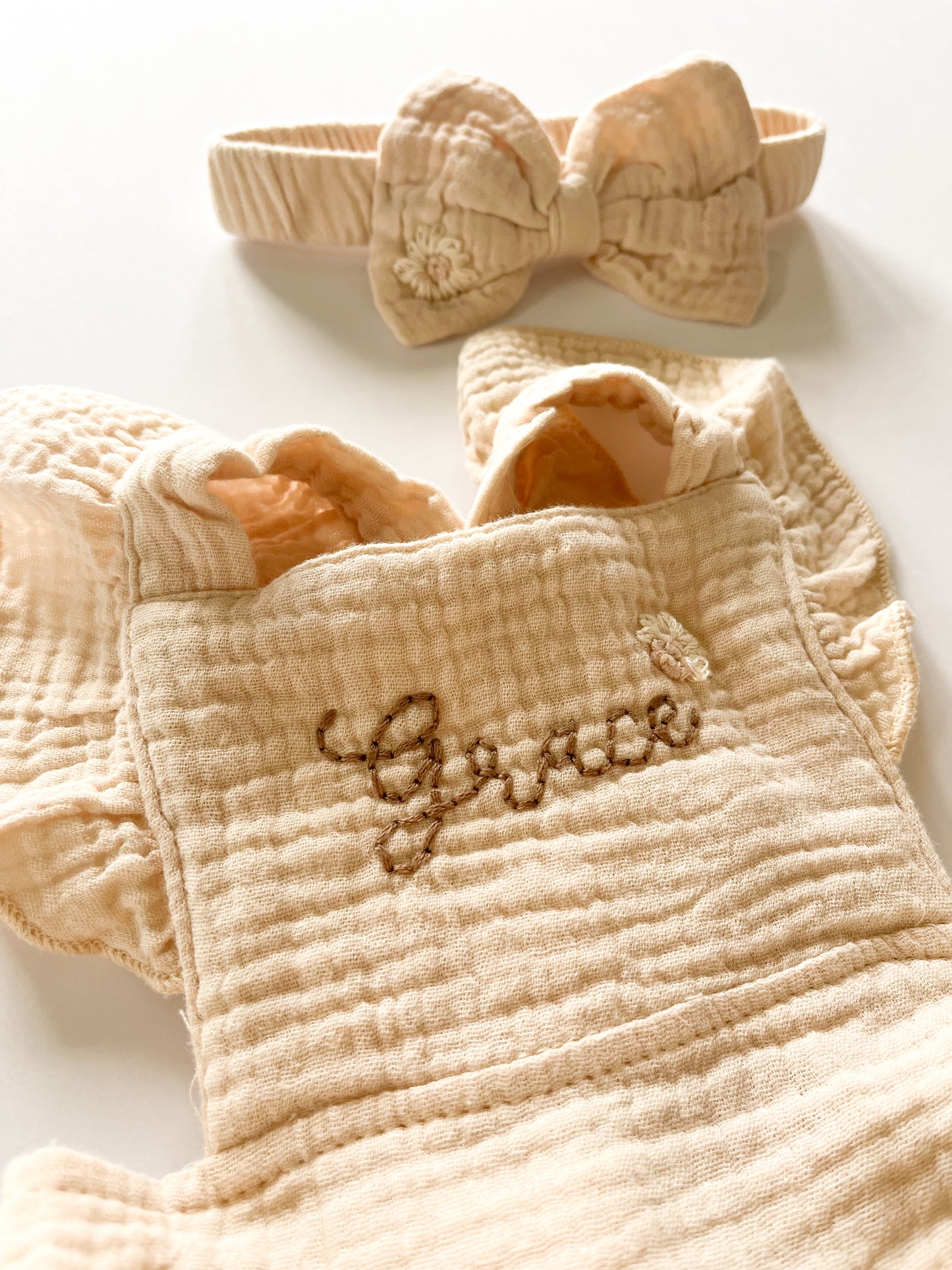 Personalized Infant Gauze Romper