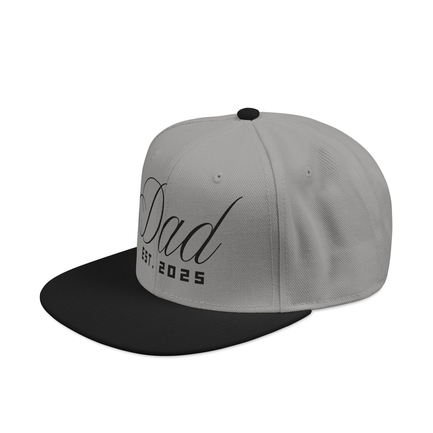 Dad Snapback Hat - Custom Embroidered 'Dad' EST. , Custom Father's Day Gift