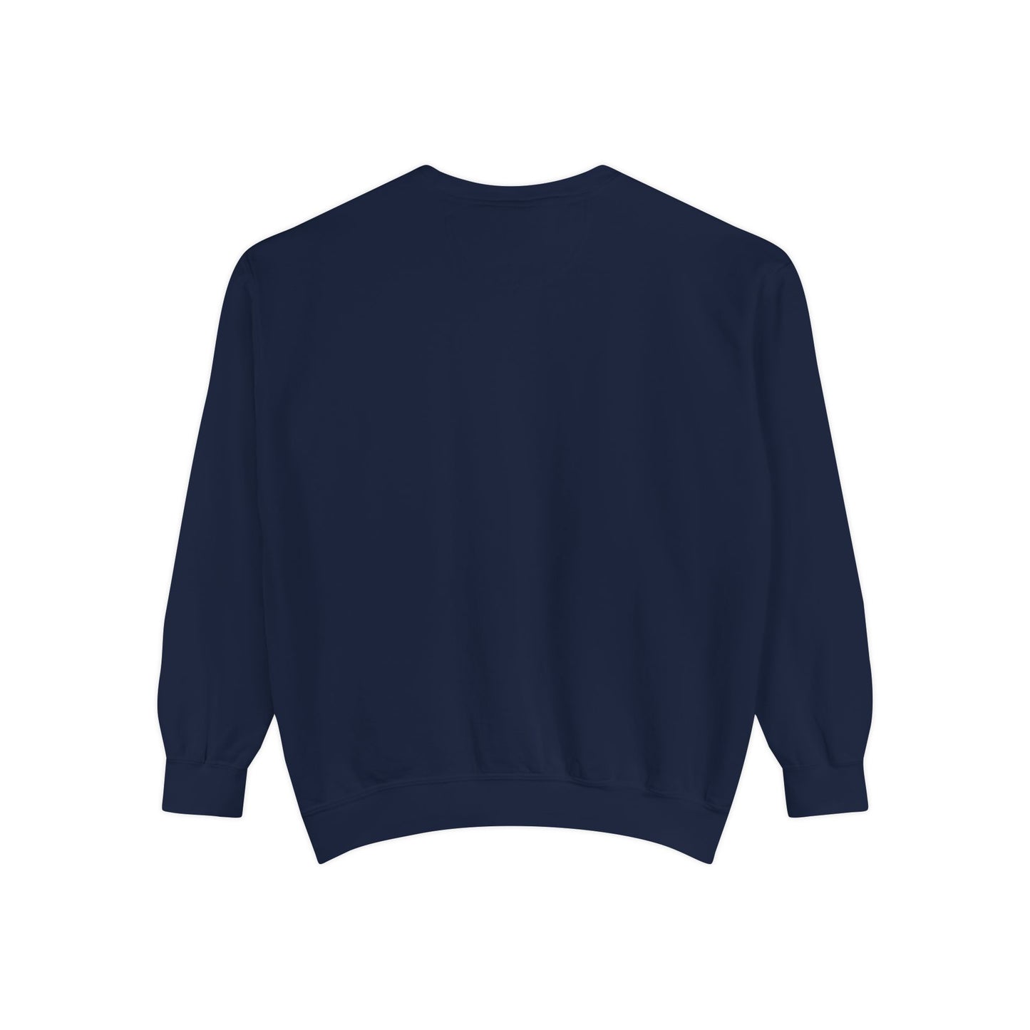 Screen Printed Design Mother's Day Crewneck Sweatshirt with Custom Printed Birth Flowers - Unisex Garment-Dyed Style- Multiple Colors