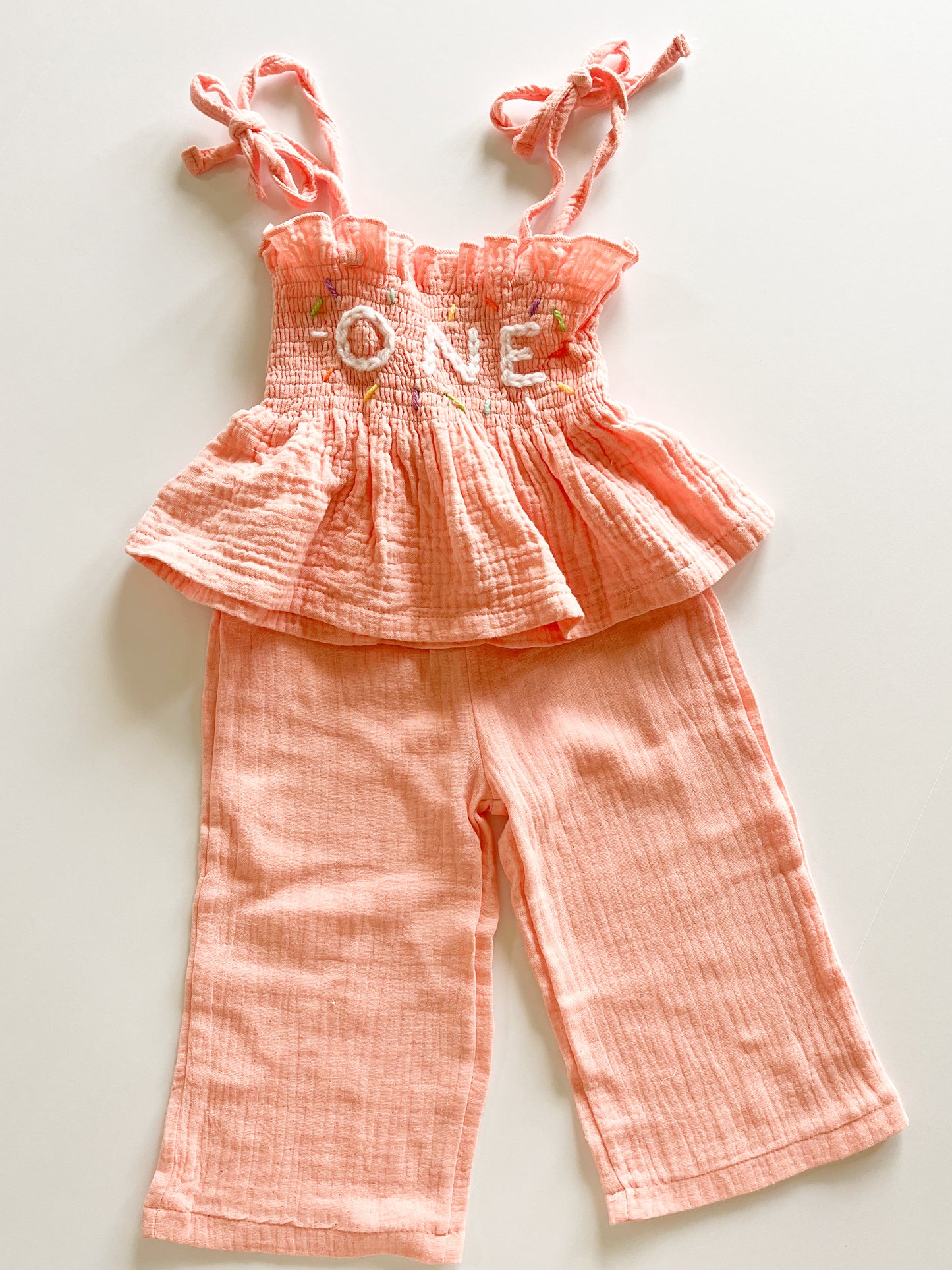 Personalized Infant/Toddler Gauze Two Piece Set