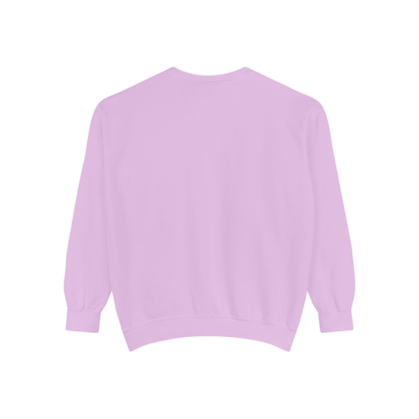 Screen Printed Design Mother's Day Crewneck Sweatshirt with Custom Printed Birth Flowers - Unisex Garment-Dyed Style- Multiple Colors