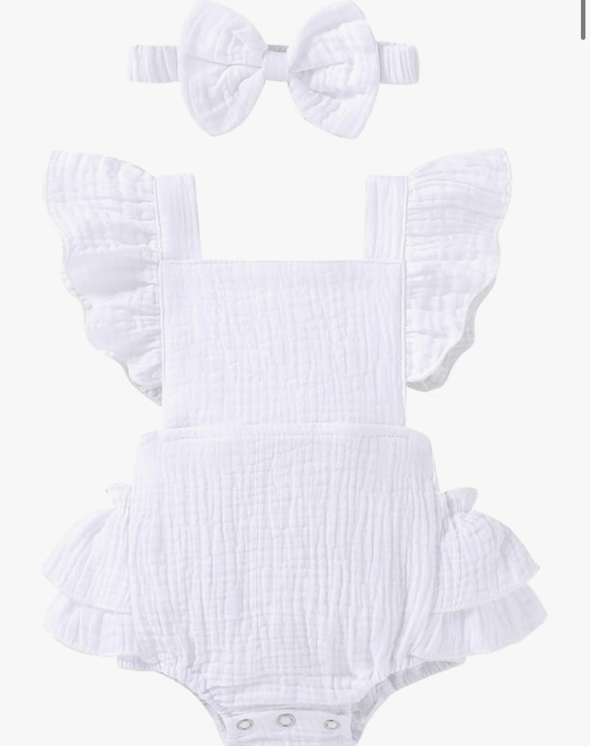 Personalized Infant Gauze Romper