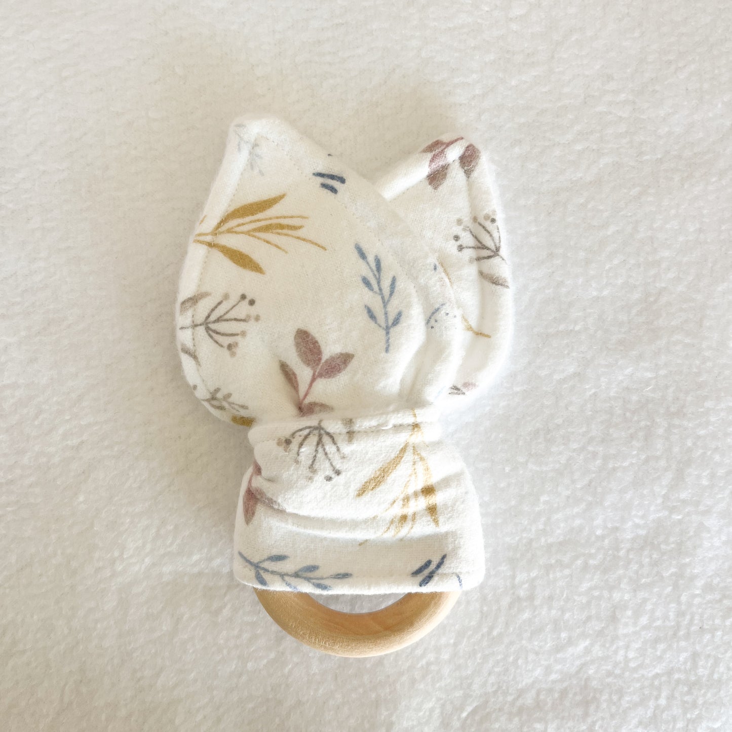 Purple and Blue Sprigs Teething Ring