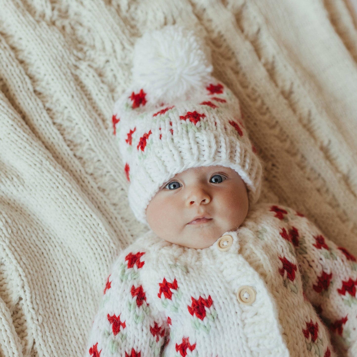 Bitty Blooms Holiday Cardigan Sweater