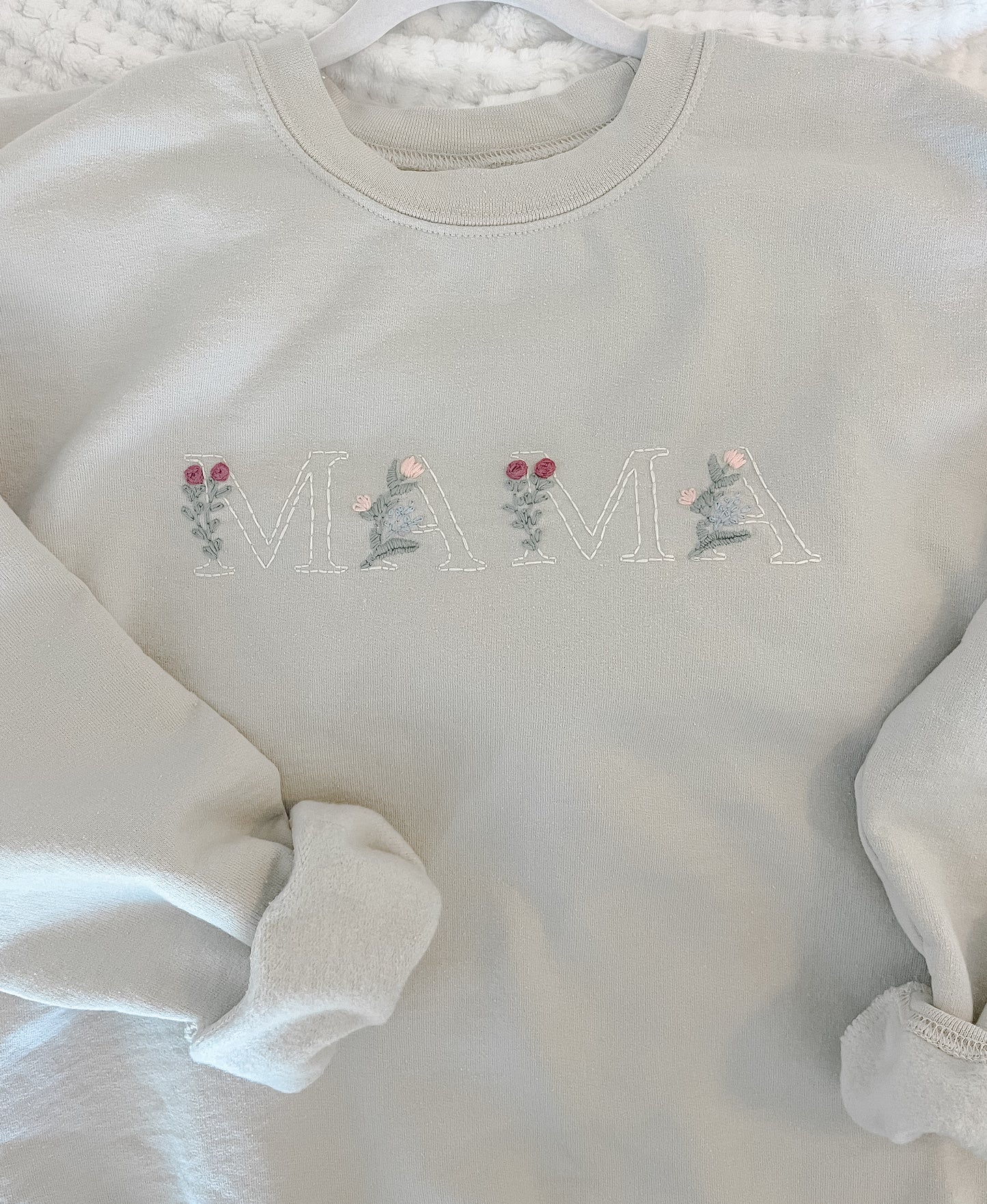 Mama Embroidered Sweatshirt, Mothers Day Sweatshirt