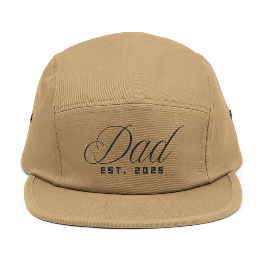 5 Panel Cap for Dads, Perfect Gift for New Fathers, Father's Day, Embroidered Hat