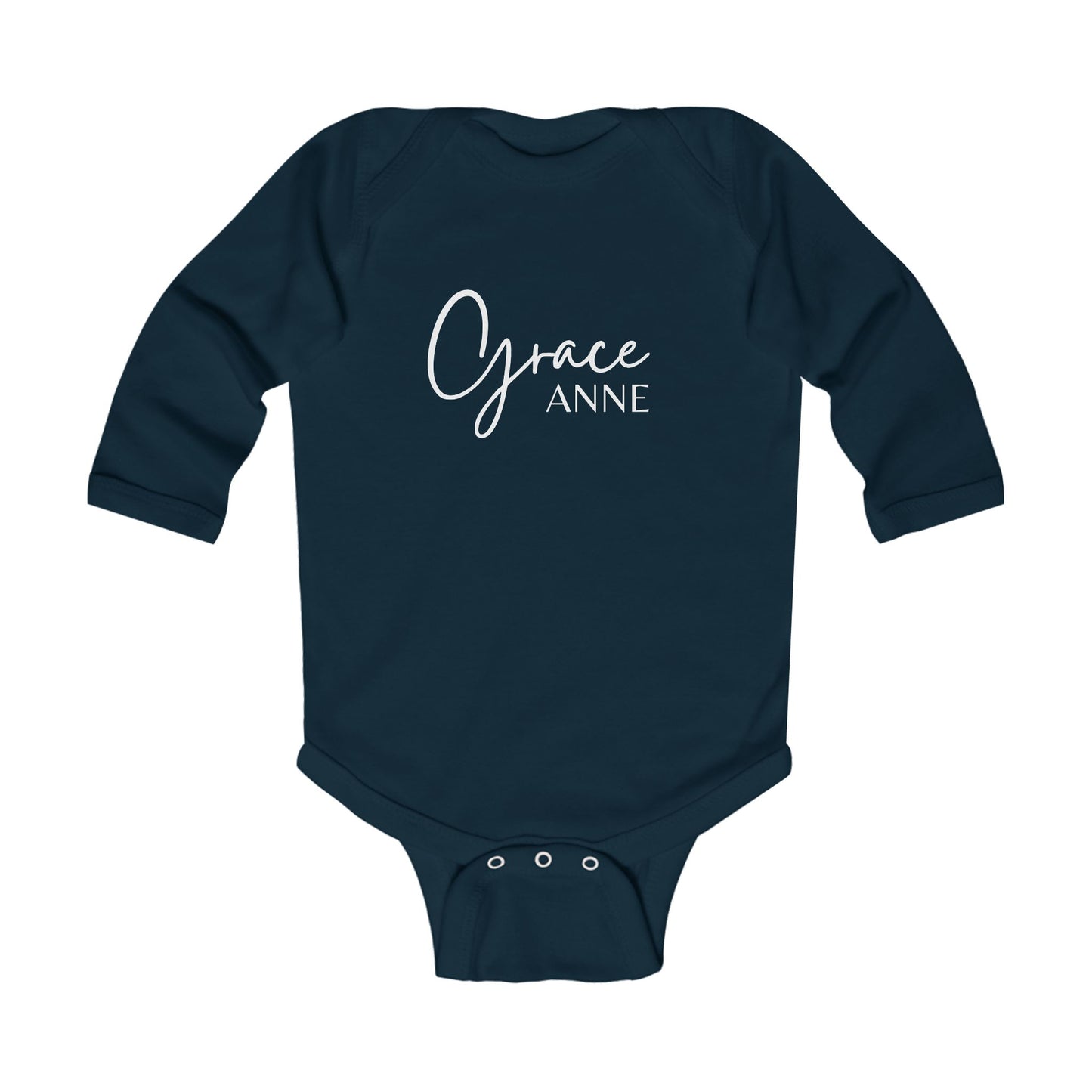 Personalized Infant Long Sleeve Bodysuit, Baby Announcement, Welcome Home Outfit