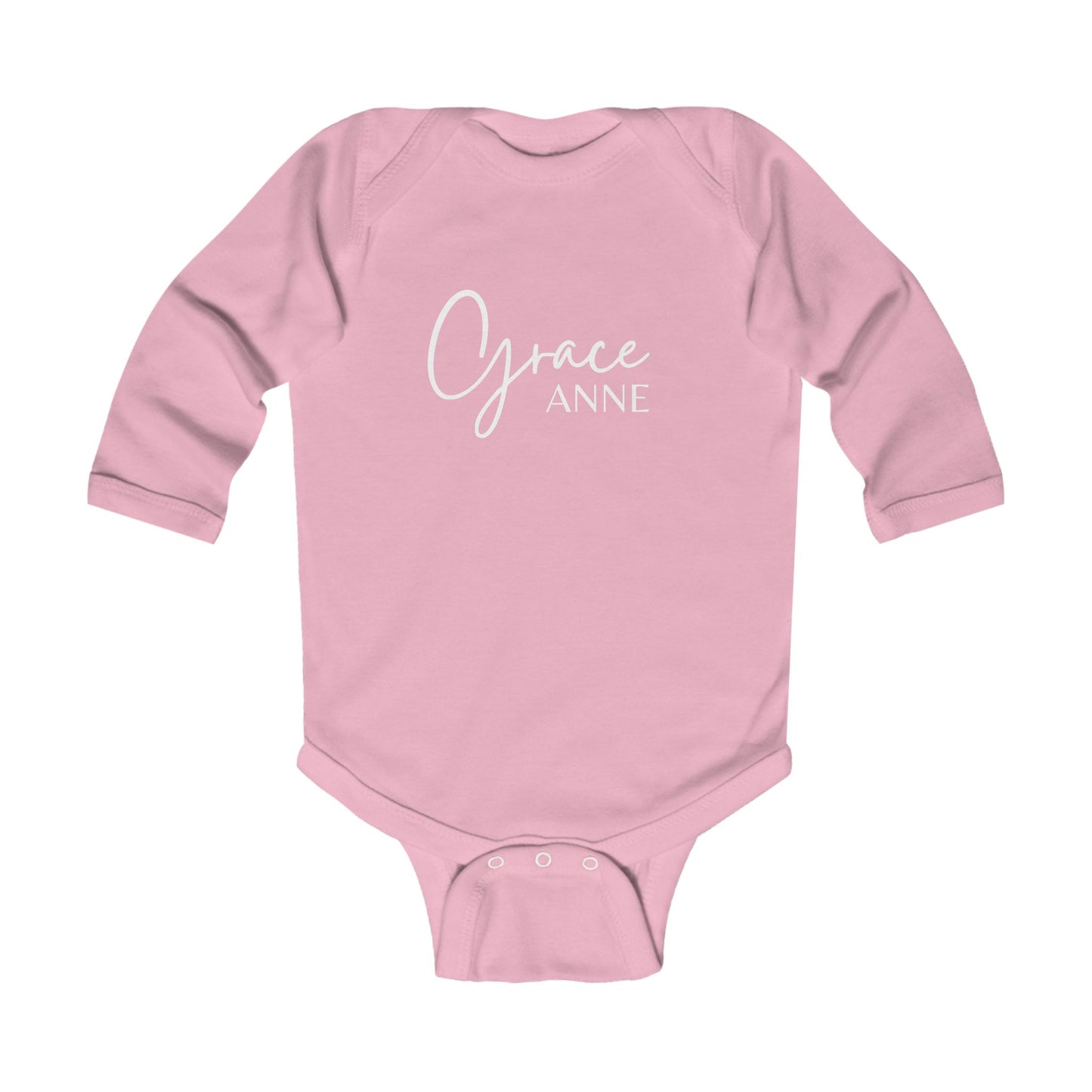 Personalized Infant Long Sleeve Bodysuit, Baby Announcement, Welcome Home Outfit
