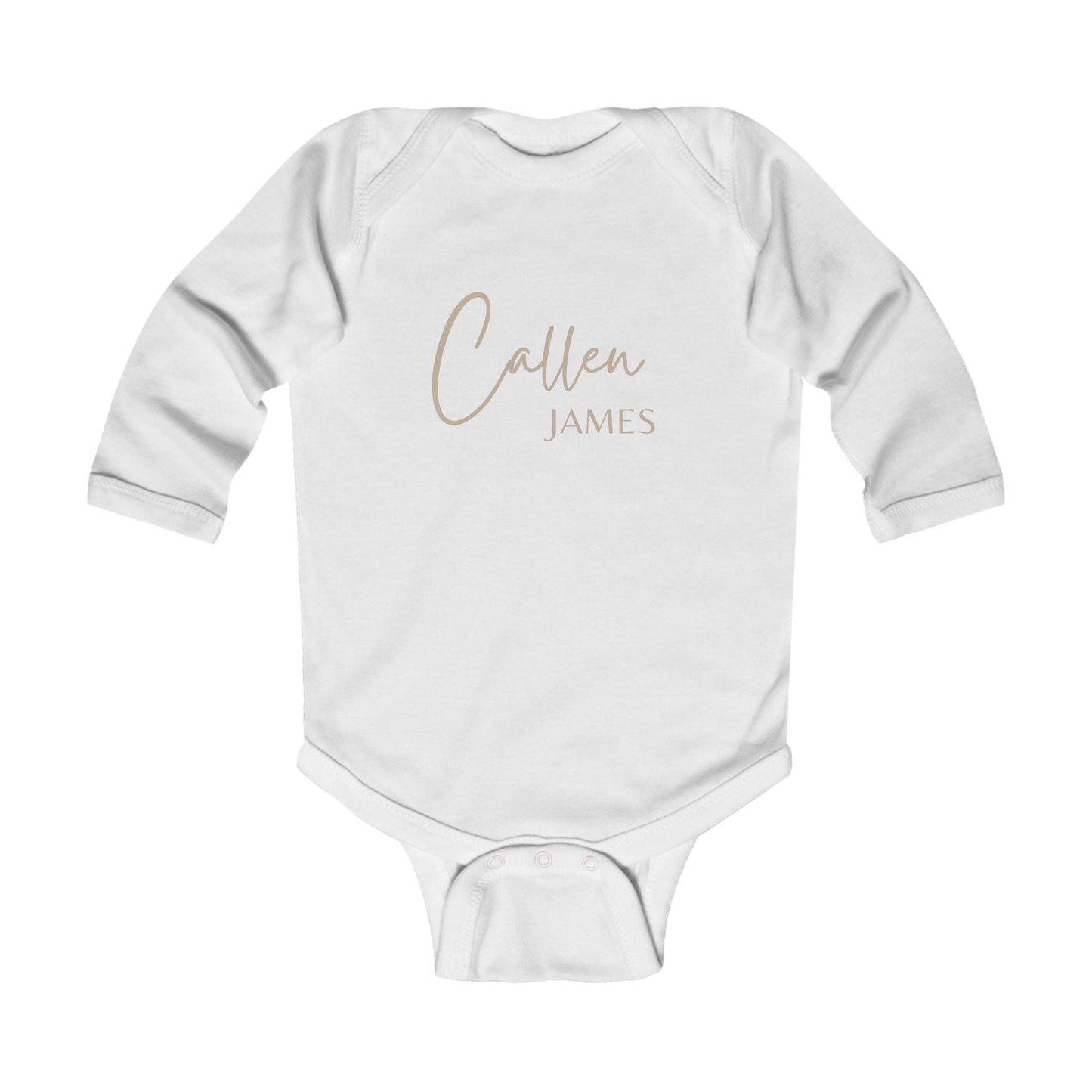 Personalized Infant Long Sleeve Bodysuit, Baby Announcement, Welcome Home Outfit