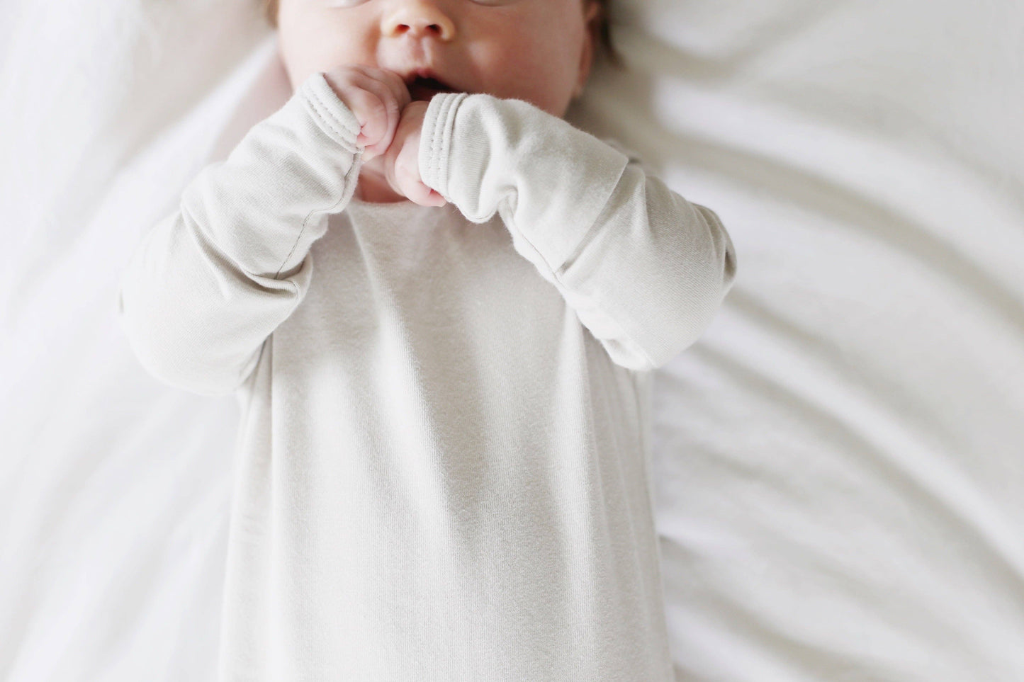 Custom Embroidered Name | Oat Knotted Gown