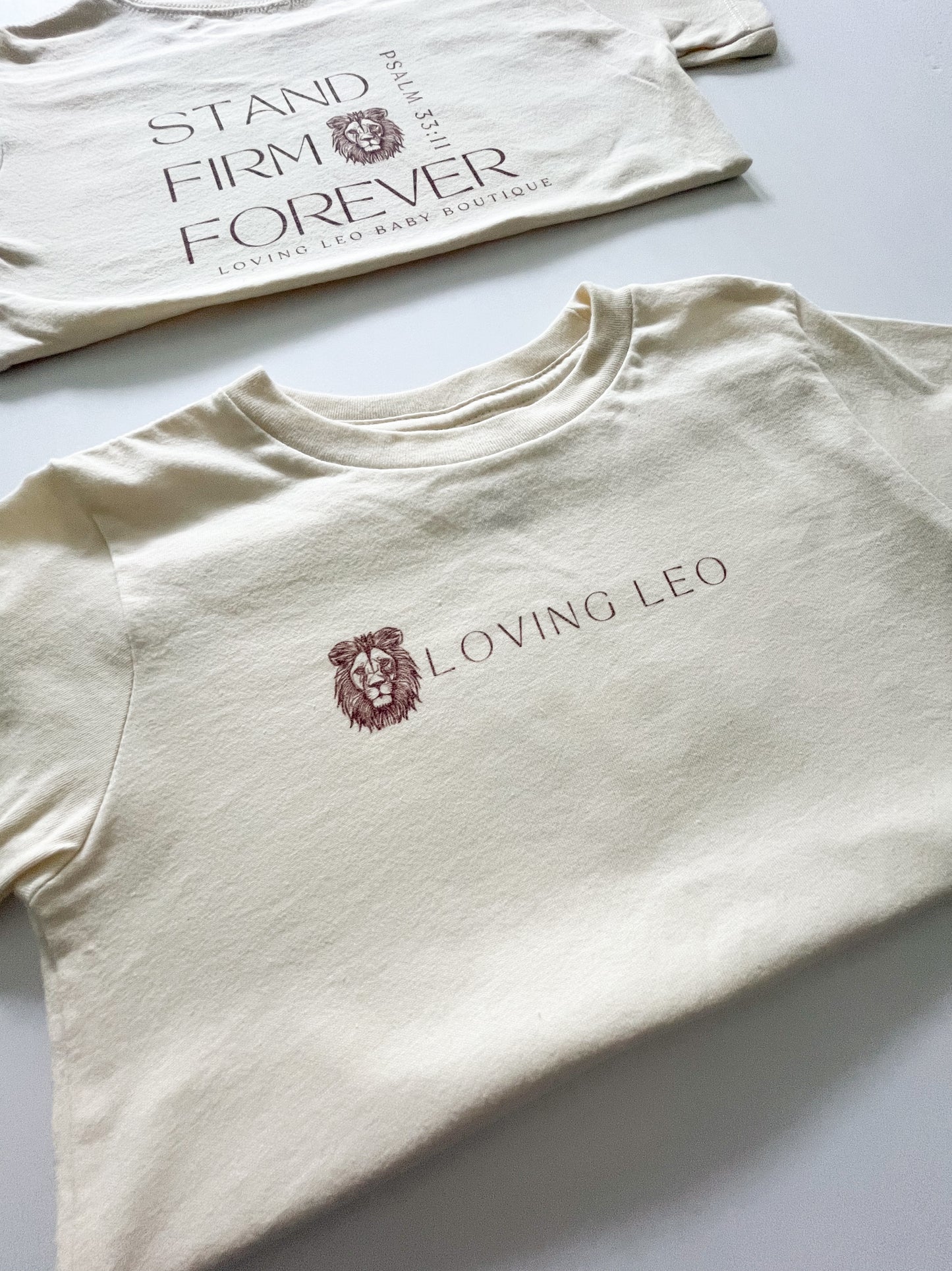 Adult Loving Leo Apparel- Stand Firm Forever Psalm 33:11