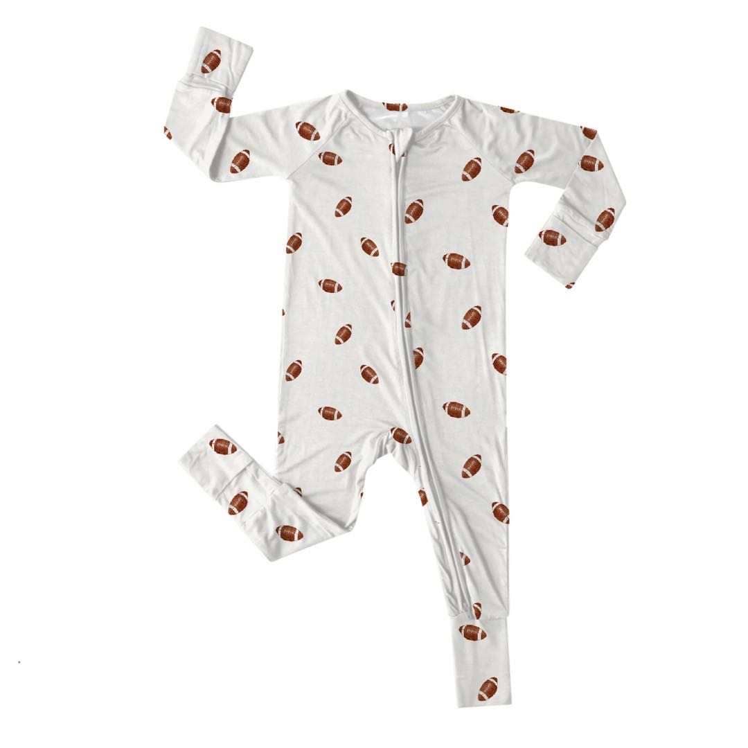 Game Day Football Bamboo Zippy Pajamas