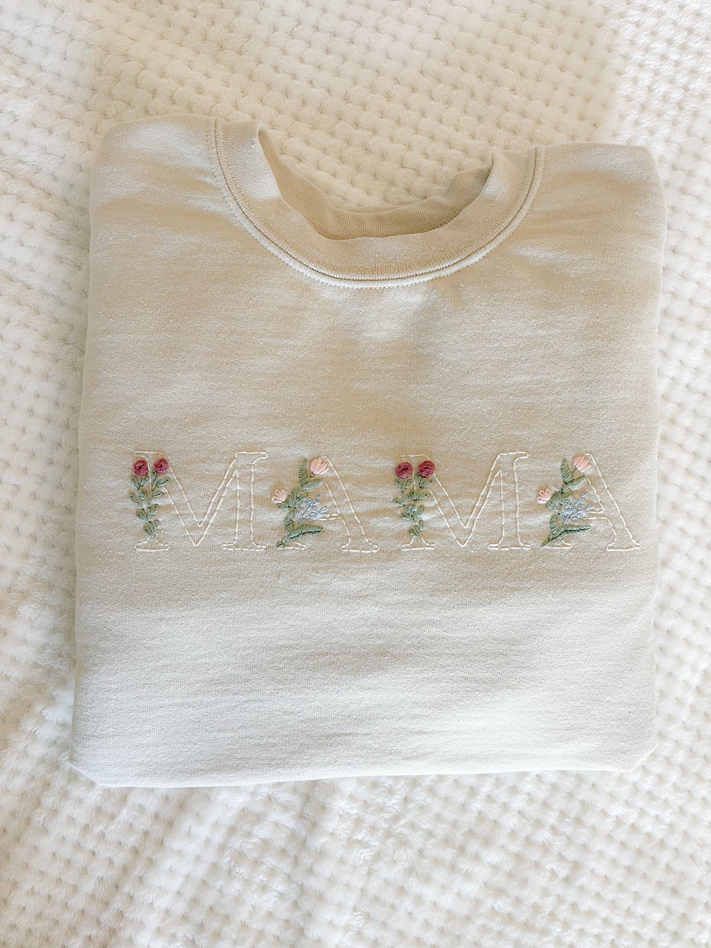 Mama Embroidered Sweatshirt, Mothers Day Sweatshirt