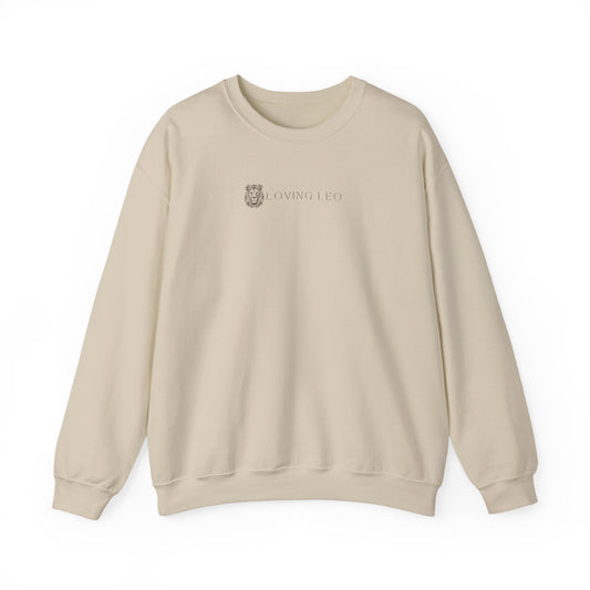 Adult Loving Leo Unisex Crewneck Sweatshirt - Stand Firm Forever Design