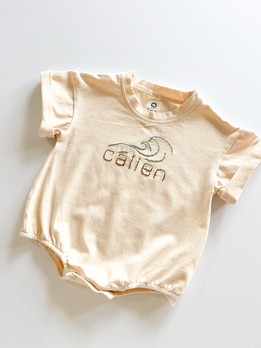 Custom Name Oversized Infant Romper