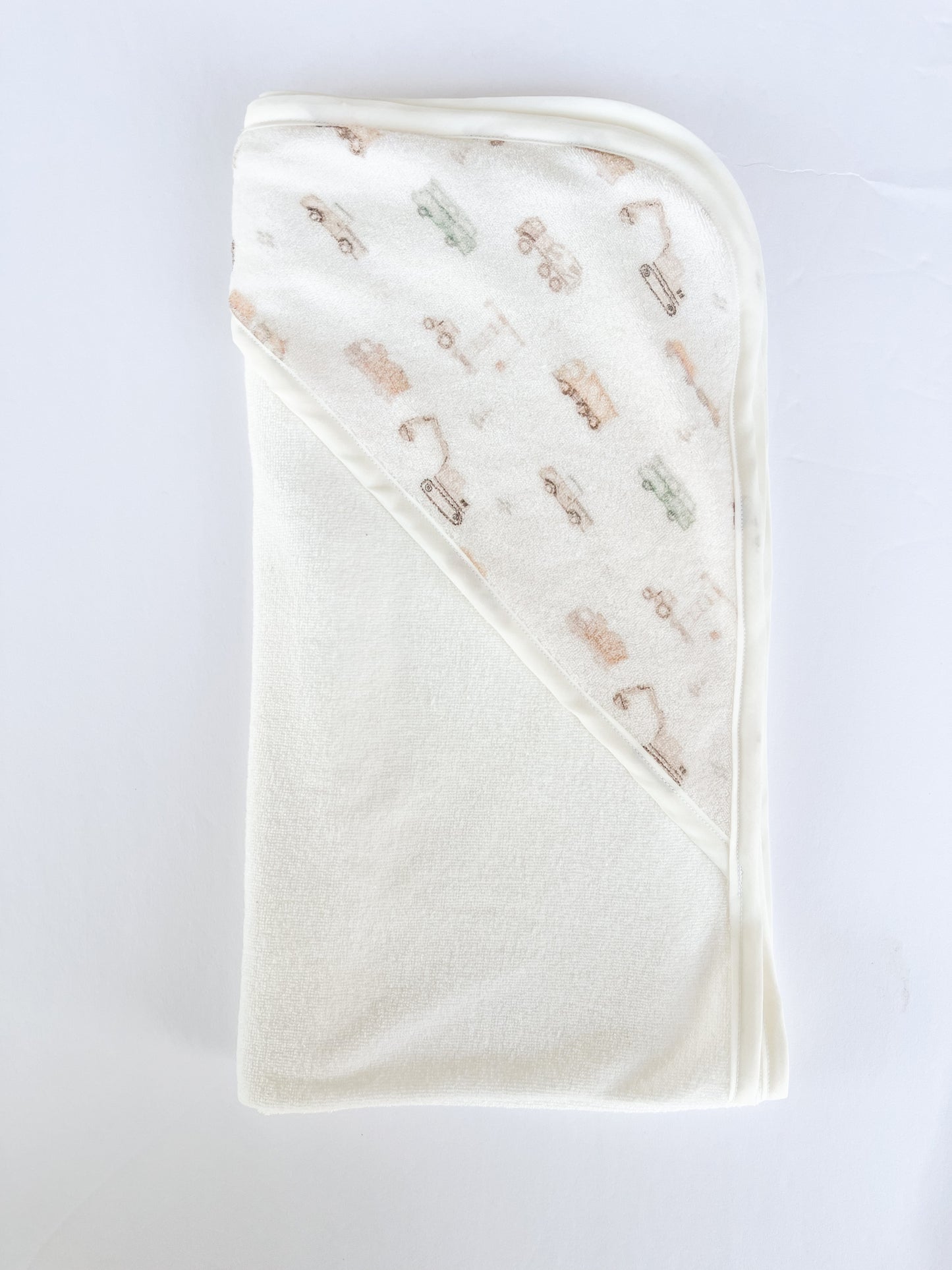 Bamboo Terry Hooded Towels- Handmade: Construction Theme