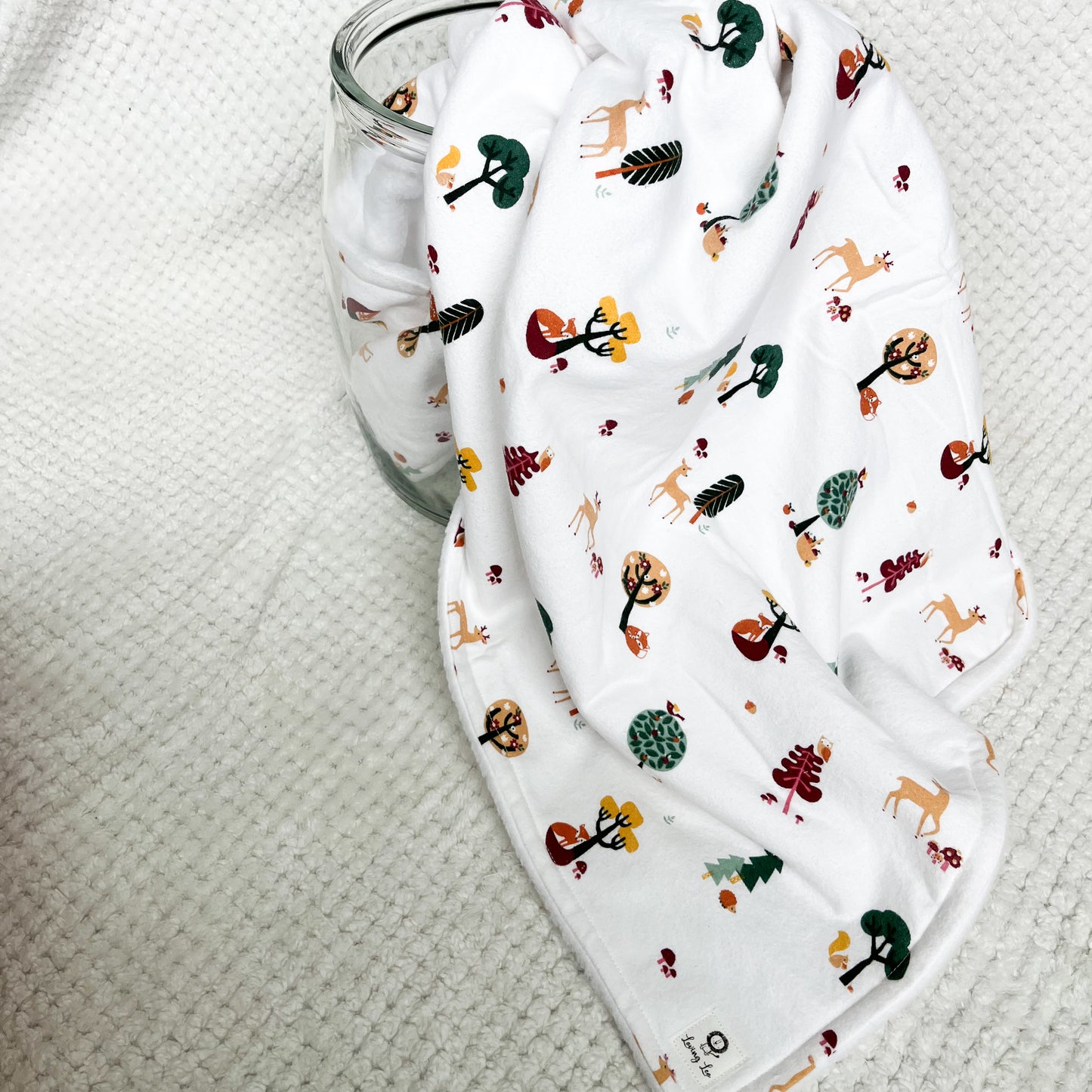 Forrest Fox Large Crib Size Blanket