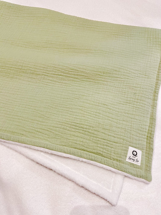 Sage Gauze Stroller Blanket