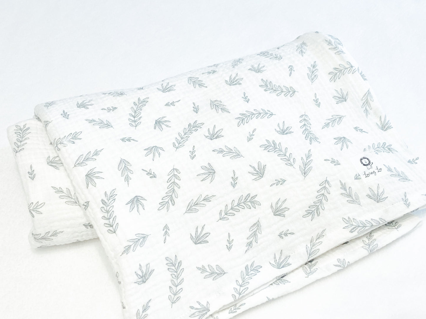 Simple Greenery Swaddle Blanket