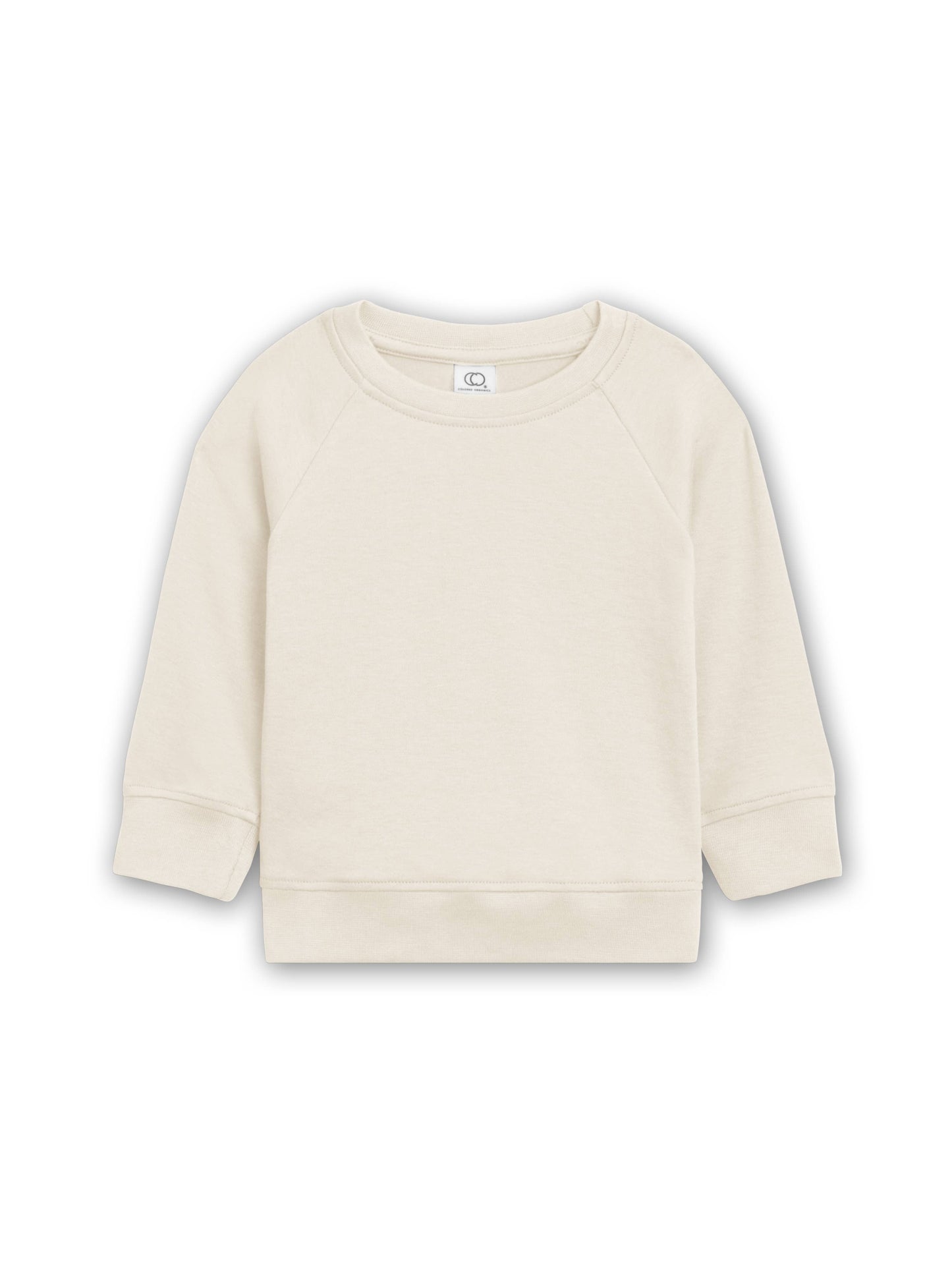 Custom Embroidered Name | Organic Baby and Kids Portland Pullover - Natural