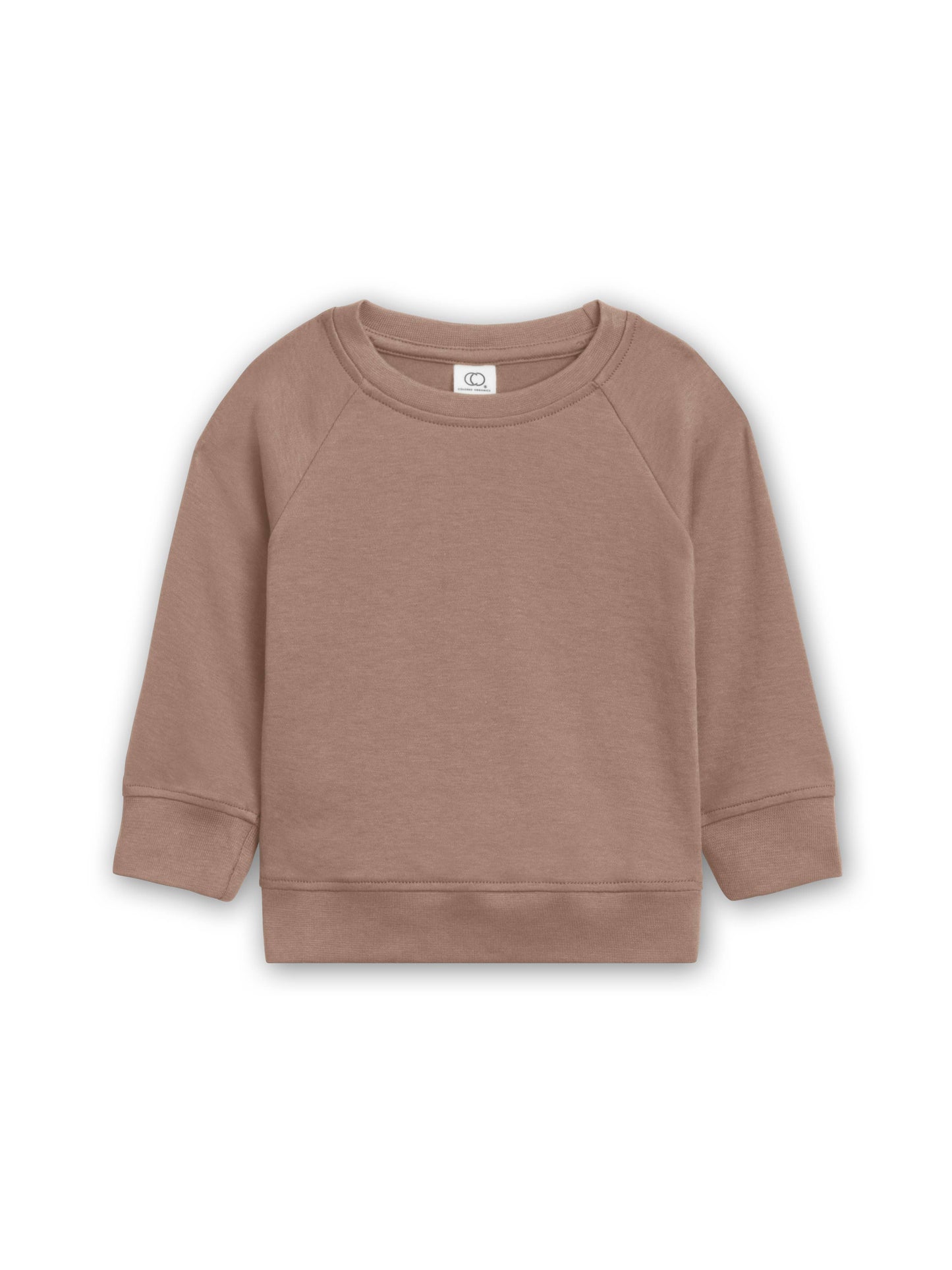 Custom Embroidery, Name | Organic Baby and Kids Portland Pullover - Truffle